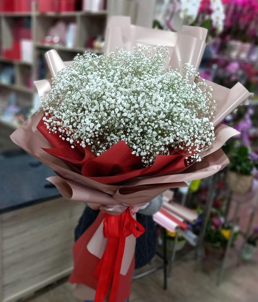 Букет Белые хлопья в Григорьевское Букет цветов из: Гипсофила в Григорьевское