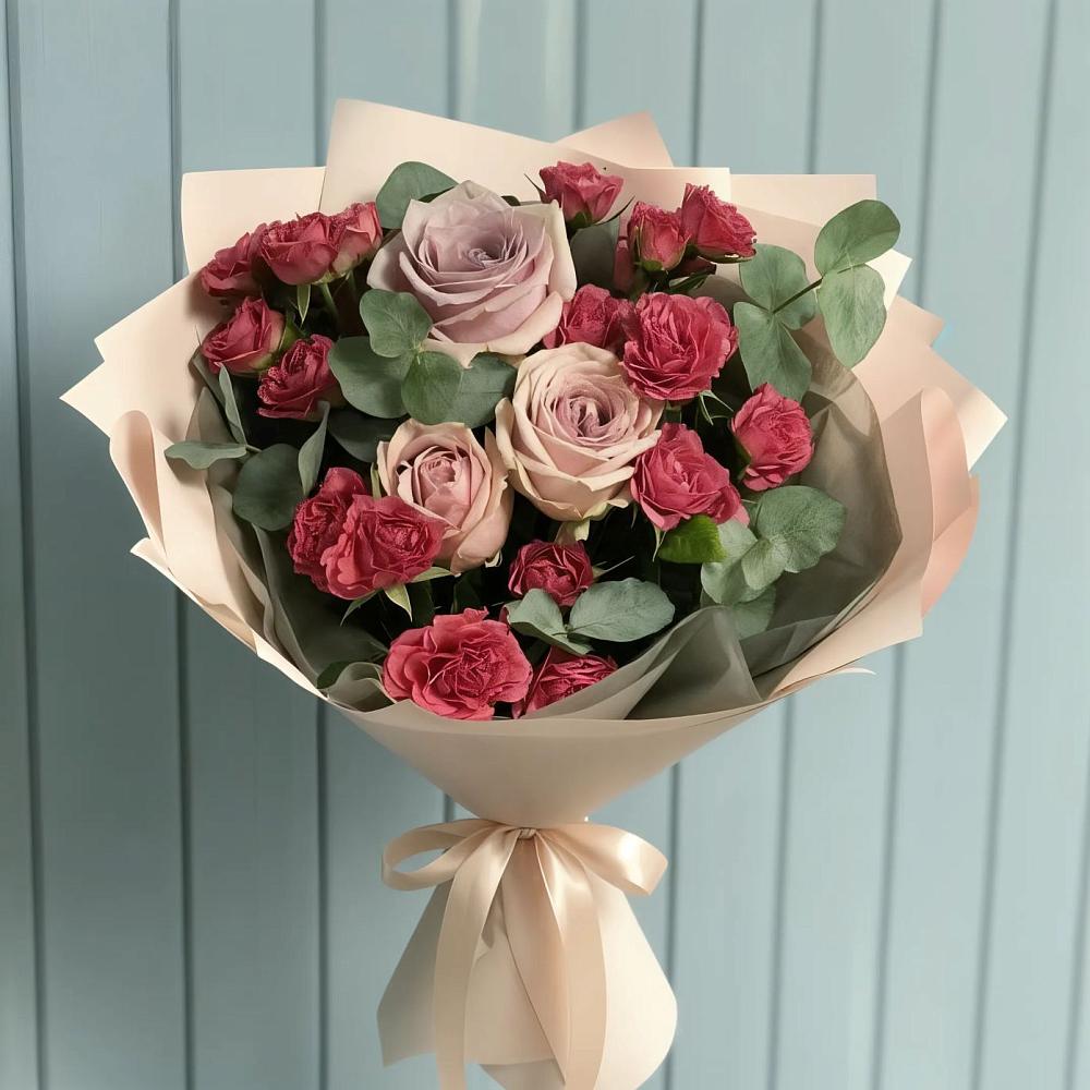 Букет цветов из: Гвоздики и Розы в Григорьевское