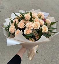 Букет Кремовые розы Латте в Григорьевское
