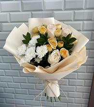 Букет цветов из:  Розы и Хризантемы в Григорьевское