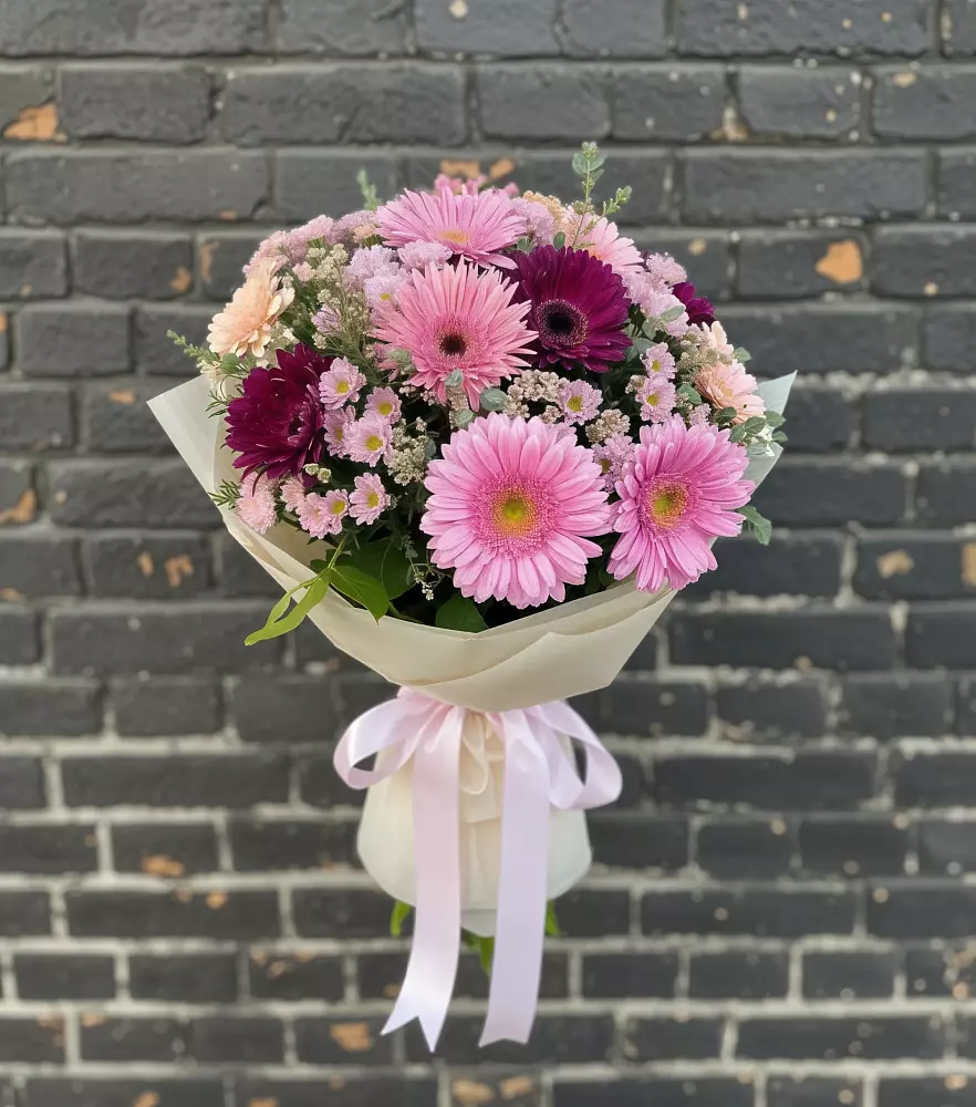Букет цветов из: Герберы и Хризантемы в Григорьевское