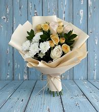 Букет цветов из:  Розы и Хризантемы в Григорьевское