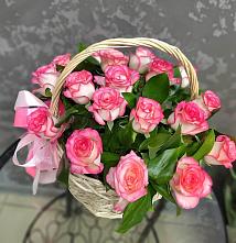 Цветочная композиция из Розы в корзине в Григорьевское