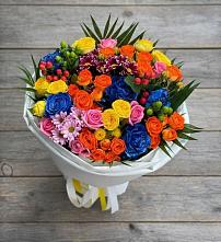 Букет цветов из:  Розы и Хризантемы в Григорьевское