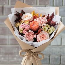 Букет цветов из:  Гвоздики, Хризантемы и Розы в Григорьевское