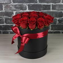 Цветочная композиция из Розы в шляпной коробке в Григорьевское