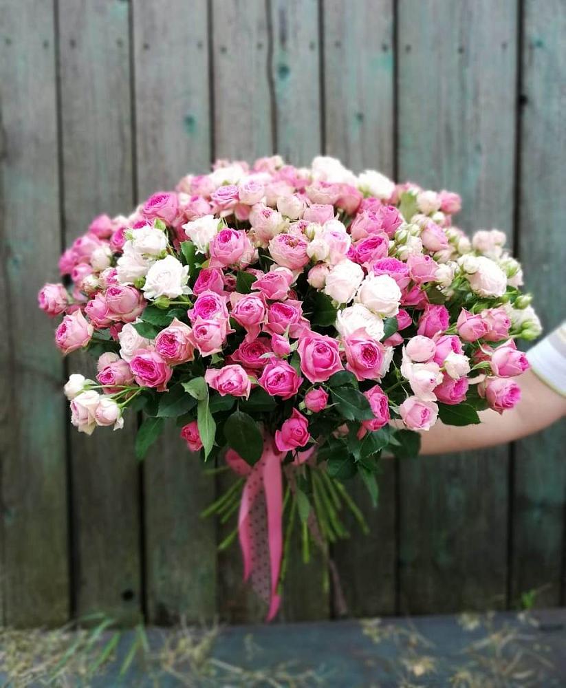 Букет Розовые кустовые розы Натали и Лав Лидия в Григорьевское