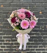 Букет цветов из:  Герберы и Хризантемы в Григорьевское