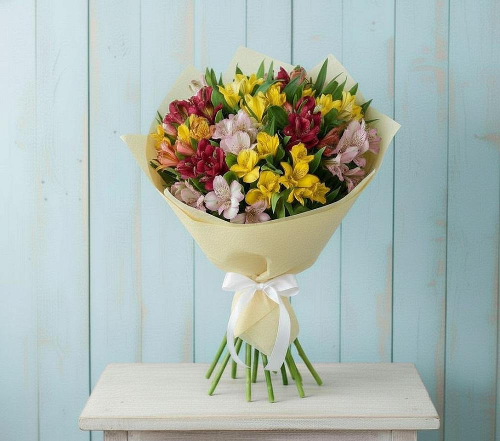 Букет цветов из: Альстромерии в Григорьевское