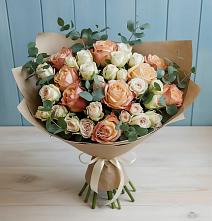 Букет цветов из:  Альстромерии и Розы #REPLACE_PRED# Григорьевское