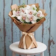 Букет цветов из:  Орхидеи и Розы в Григорьевское